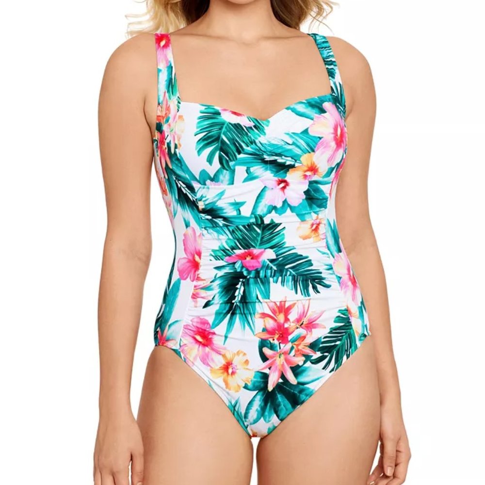 Swim Solutions Tummy-Control One-Piece Swimsuit